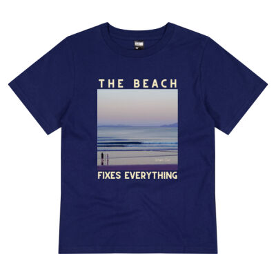 Waipū Cove - The Beach Fixes Everything Youth Tee Thumbnail