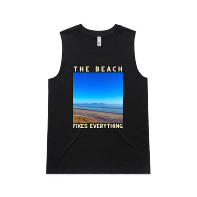 Waipu Cove - The Beach Fixes Everything Women's Singlet  Thumbnail