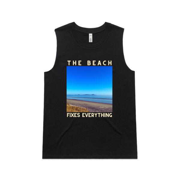 Waipu Cove - The Beach Fixes Everything Women's Singlet  Thumbnail