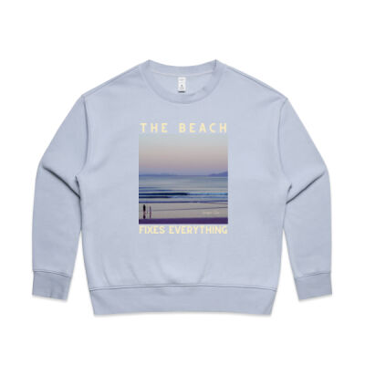 Waipū Cove - The Beach Fixes Everything Women's Crew Thumbnail